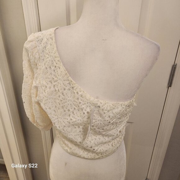 TopShop One shoulder embroidered Crop. NWT. Have 10 and 12. - Picture 4 of 14